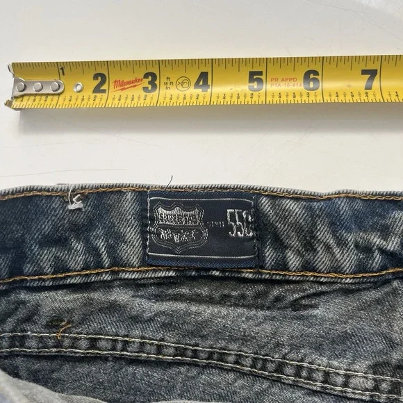 Vintage Levis Silvertab Shorts Womens 31 Blue Denim 90s Fit Booty Jorts Cowgirl - Picture 7 of 7